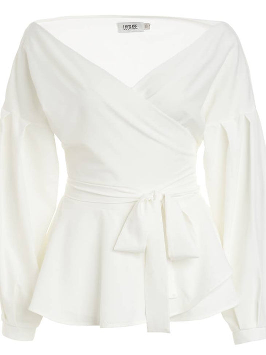 Ava Wrap Blouse