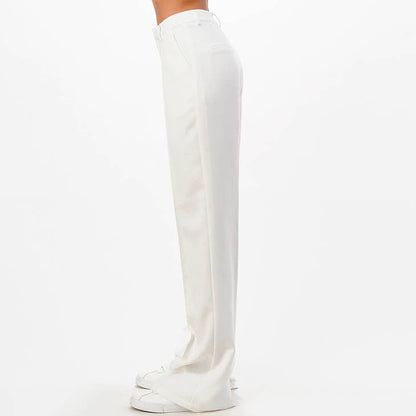 FRONT SEAM WIDE LEG PANTS