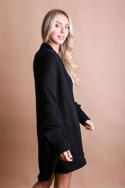 Bat Sleeve Knit Cardigan