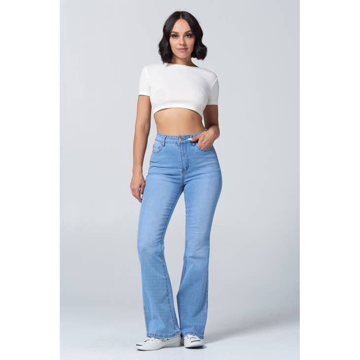 High Waist Bootcut Flare Jean